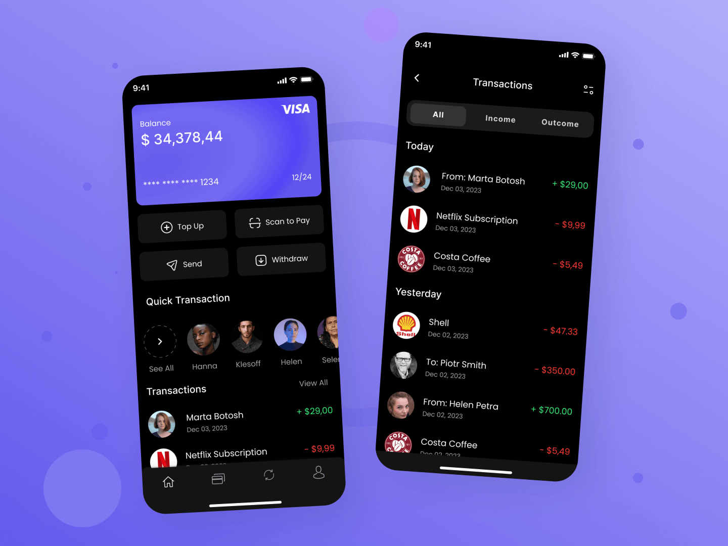 screenshot of NEObank software